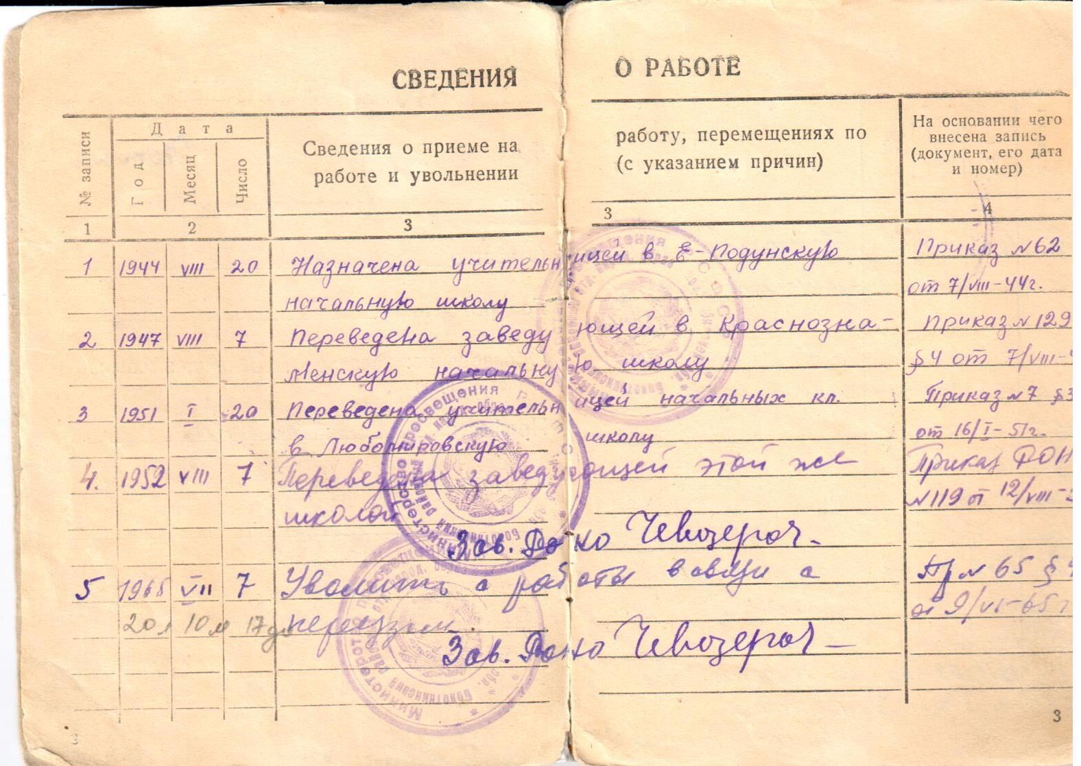 Пустая трудовая книжка