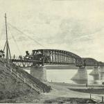Новониколаевск, железнодорожный мост - вид с правого берега Оби, 1898 год
