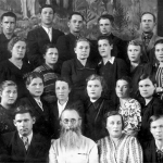 Слушатели курсов Новосибирского института усовершенствования учителей, 1954 г.