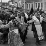 Первомайская демонстрация на пл. Ленина, 1948 г.