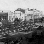 Николаевский (Красный) проспект с видом на торговый корпус
