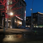 Новосибирск, город ночью, начало XXI века