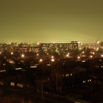 Новосибирск, город ночью, начало XXI века
