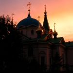 Новосибирск, Вознесенский кафедральный собор, ночь, начало 2010-х годов