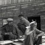 Сибирская тайга, работники леспопилки, 1960-1970-е годы