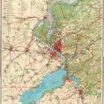 Физическая карта города Новосибирска, 1990 год