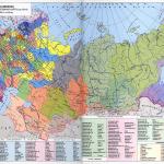 Сибирь на карте Российской империи, 1914 год