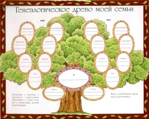 Как составить генеалогическое древо семьи