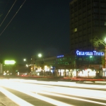 Новосибирск, город ночью, начало XXI века