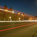 Новосибирск, город ночью, начало XXI века