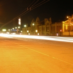Новосибирск, город ночью, начало XXI века