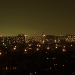 Новосибирск, город ночью, начало XXI века