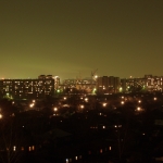 Новосибирск, город ночью, начало XXI века