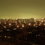 Новосибирск, город ночью, начало XXI века