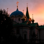 Новосибирск, Вознесенский кафедральный собор, ночь, начало 2010-х годов